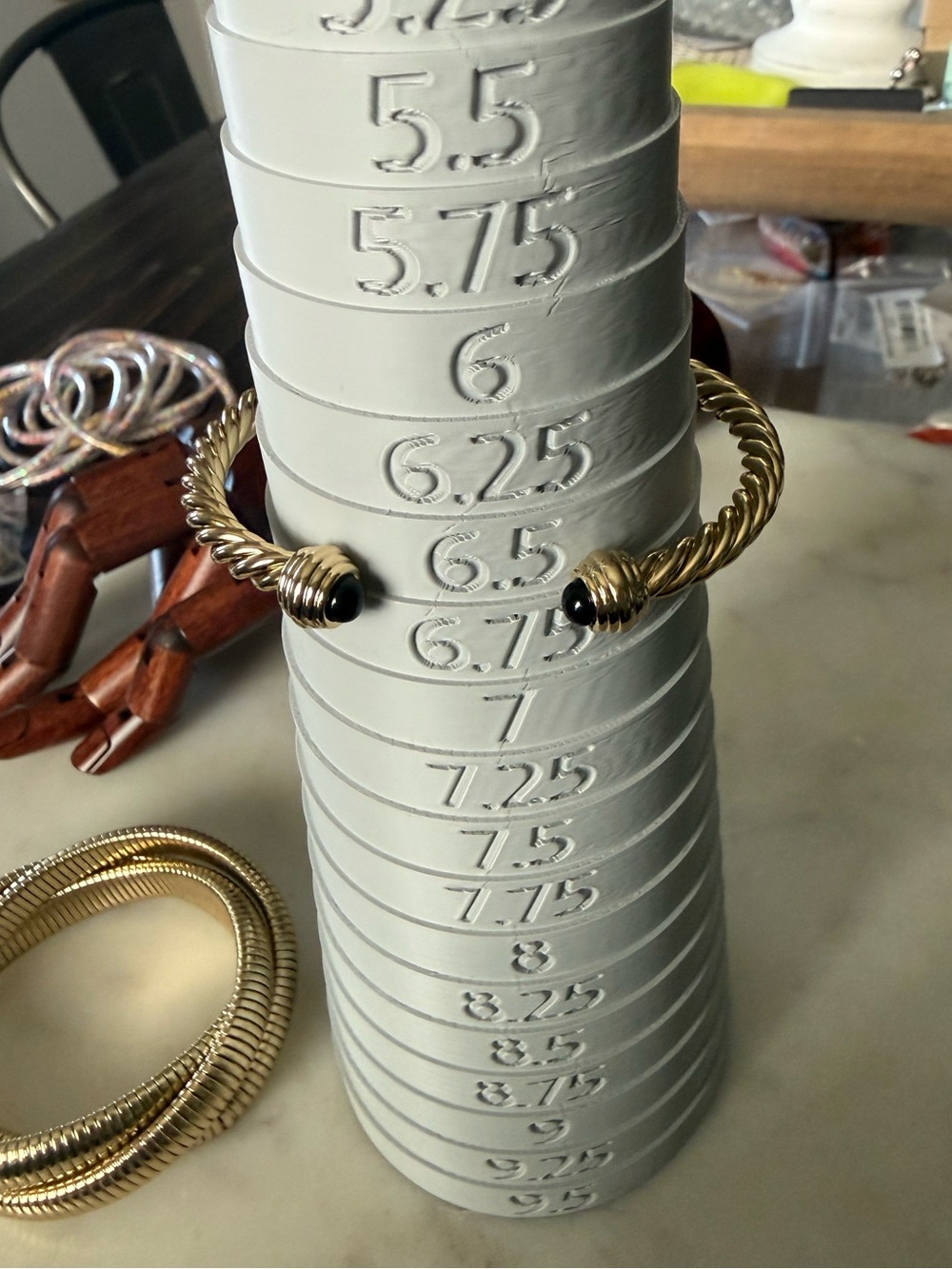 Gold Cobra Bracelet & Twisted Cuff Bracelet New - Picture 7 of 7